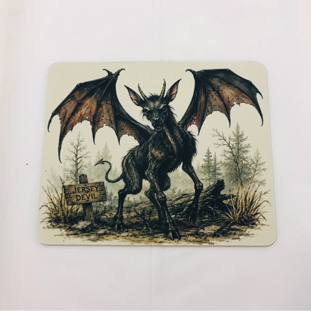 Jersey Devil Cryptid Creature Computer Mousepad